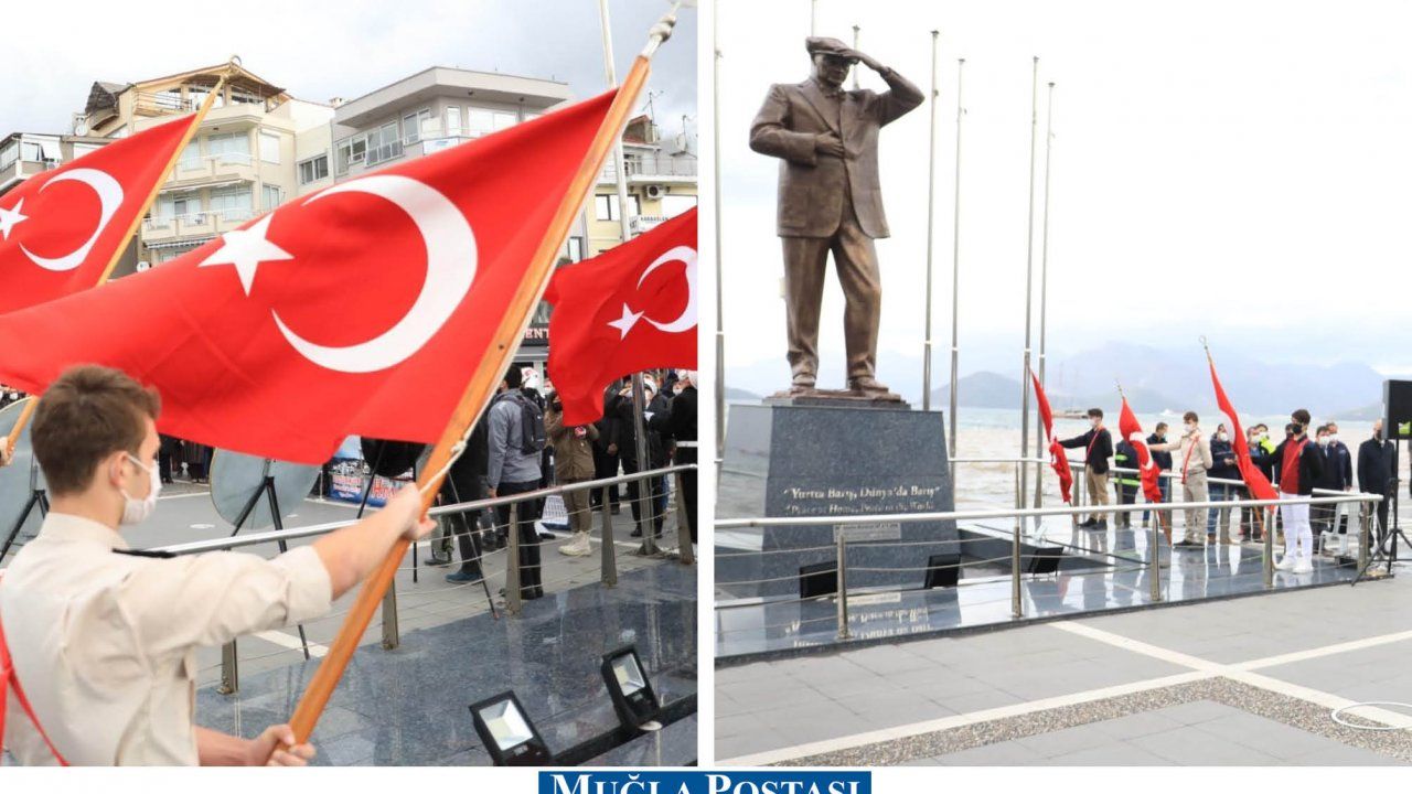 ATATÜRK'ÜN MARMARİS’E GELİŞİNİN 87. YILDÖNÜMÜ KUTLANDI