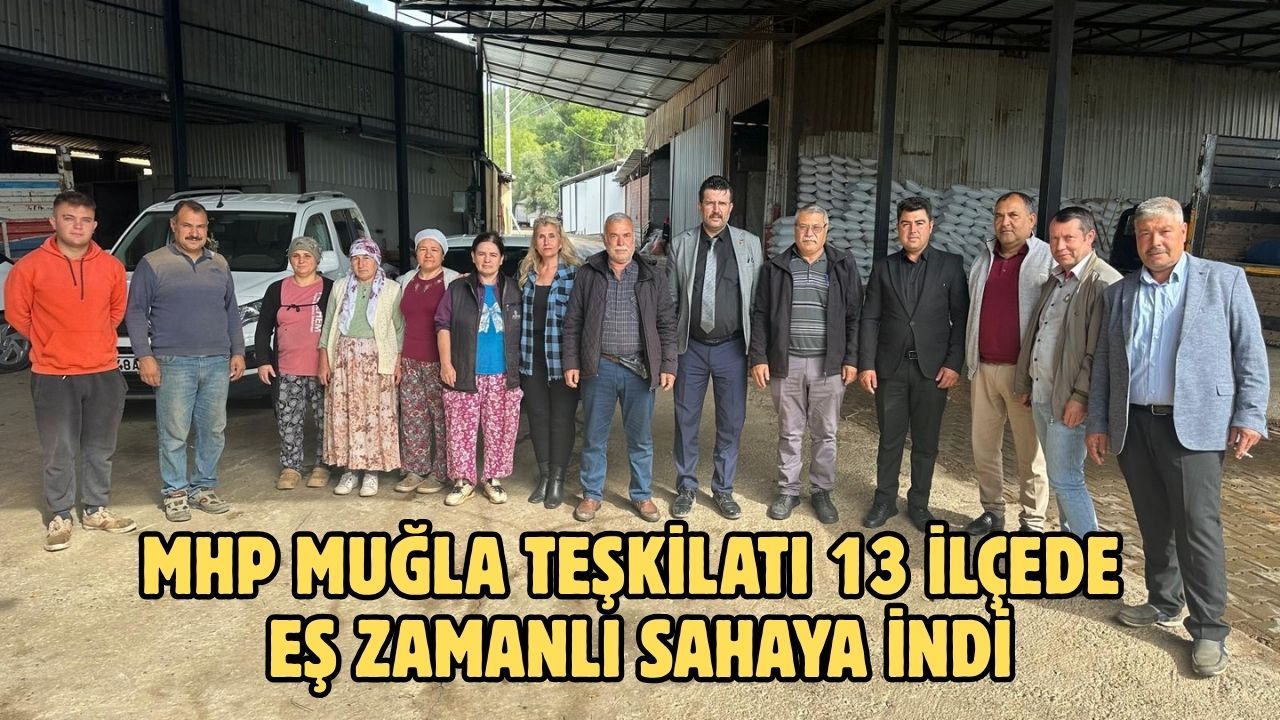 MHP MUĞLA TEŞKİLATI 13 İLÇEDE EŞ ZAMANLI SAHAYA İNDİ