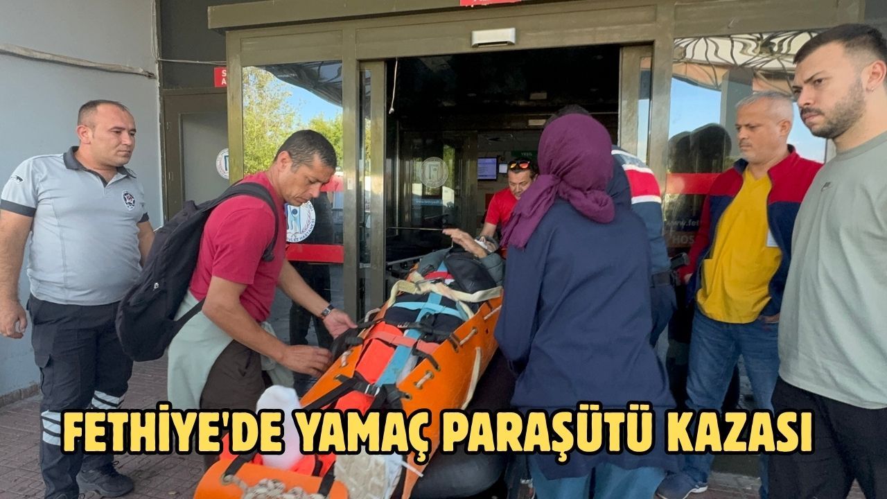 Fethiye'de yamaç paraşütü kazası