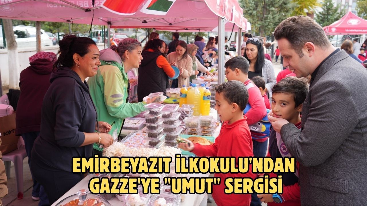 Emirbeyazıt İlkokulu'ndan Gazze'ye "Umut" sergisi