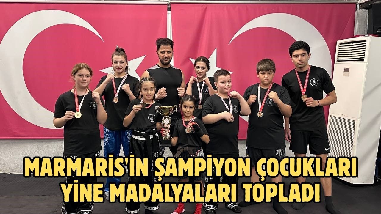 Marmaris'in şampiyon çocukları yine madalyaları topladı