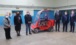 Meslek Lisesi, engelliler için akülü araç tasarladı