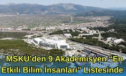 MSKÜ’den 9 Akademisyen “Dünyanın En Etkili Bilim İnsanları" Listesinde