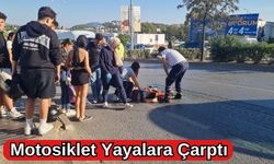 Motosiklet Yayalara Çarptı