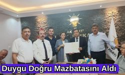 Duygu Doğru Mazbatasını Aldı