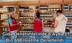 Gıda Denetimlerinde 8 Ayda 17 Bin 698 İşletme Denetlendi