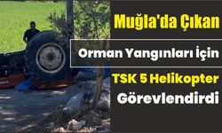 Muğla'da çıkan orman yangınları için TSK 5 helikopter görevlendirdi