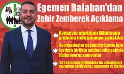 Egemen Balaban’dan Zehir Zemberek Açıklama