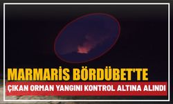 Marmaris Bördübet'te çıkan orman yangını kontrol altına alındı