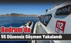 Bodrum'da 55 düzensiz göçmen yakalandı