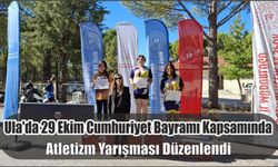 Ula'da 29 Ekim Cumhuriyet Bayramı Kapsamında Atletizm Yarışması Düzenlendi