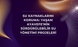 Su kaynaklarını koruma: Yaşam Ayavefe'nin sürdürülebilir su yönetimi projeleri