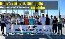 Dünya Yürüyüş Günü'nde Marmaris’te 3 kilometre yürüdüler