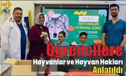 Öğrencilere Hayvanlar ve Hayvan Hakları Anlatıldı