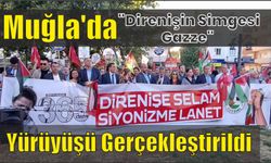 Muğla'da "Direnişin Simgesi Gazze" yürüyüşü gerçekleştirildi