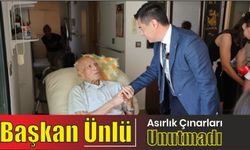 Başkan Ünlü asırlık çınarları unutmadı