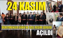 24 Kasım öğretmenler Günü'ne özel resim sergisi açıldı