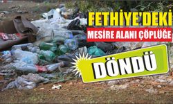 Fethiye'deki mesire alanı çöplüğe döndü