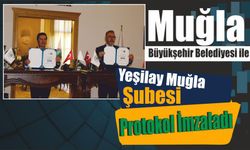 Muğla Büyükşehir Belediyesi ile Yeşilay Muğla Şubesi Protokol İmzaladı