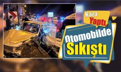 Kaza Yaptı, Otomobilde Sıkıştı