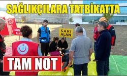 Sağlıkçılara tatbikatta tam not