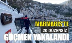 Marmaris'te 20 düzensiz göçmen yakalandı