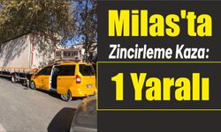 Milas’ta Zincirleme Kaza: 1 Yaralı