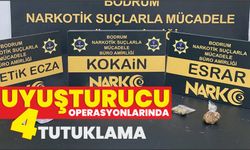 Uyuşturucu operasyonlarında 4 tutuklama