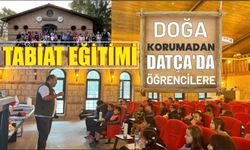 Doğa korumadan Datça'da öğrencilere tabiat eğitimi