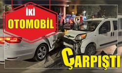 İki otomobil çarpıştı