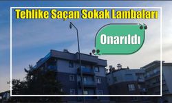 Tehlike Saçan Sokak Lambaları Onarıldı