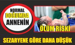 Normal doğumda annenin ölüm riski sezaryene göre daha düşük