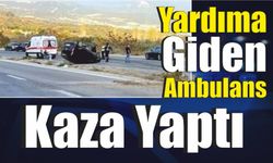 Yardıma Giden Ambulans Kaza Yaptı