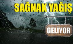 Sağnak yağış geliyor