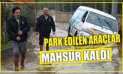 Park Edilen Araçlar Mahsur Kaldı