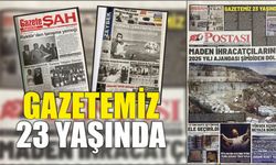 Gazetemiz 23 Yaşında