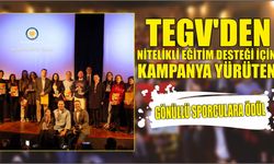 TEGV’den nitelikli eğitim desteği için kampanya yürüten gönüllü sporculara ödül