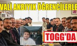 Vali Akbıyık Öğrencilerle TOGG’da