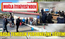 Muğla İtfaiyesi'nden Baca Temizlik Personeline Eğitim