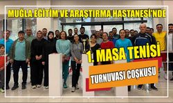 Muğla Eğitim ve Araştırma Hastanesi'nde 1. Masa Tenisi Turnuvası Coşkusu