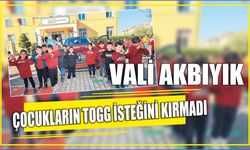 Vali Akbıyık çocukların TOGG isteğini kırmadı