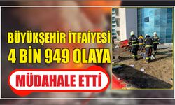 Büyükşehir İtfaiyesi 4 bin 949 Olaya Müdahale Etti