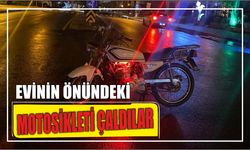 Evinin Önündeki Motosikleti Çaldılar