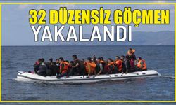 32 düzensiz göçmen yakalandı