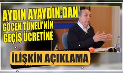 Aydın Ayaydın'dan Göcek Tüneli'nin geçiş ücretine ilişkin açıklama