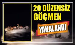 20 düzensiz göçmen yakalandı