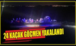 24 kaçak göçmen yakalandı