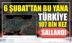 6 Şubat'tan bu yana Türkiye 107 bin kez sallandı