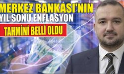 Merkez Bankası'nın yıl sonu enflasyon tahmini belli oldu