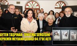 Ayten Taşpınar, ‘Unutma Sergisini depremin meydana geldiği 04.17'de açtı